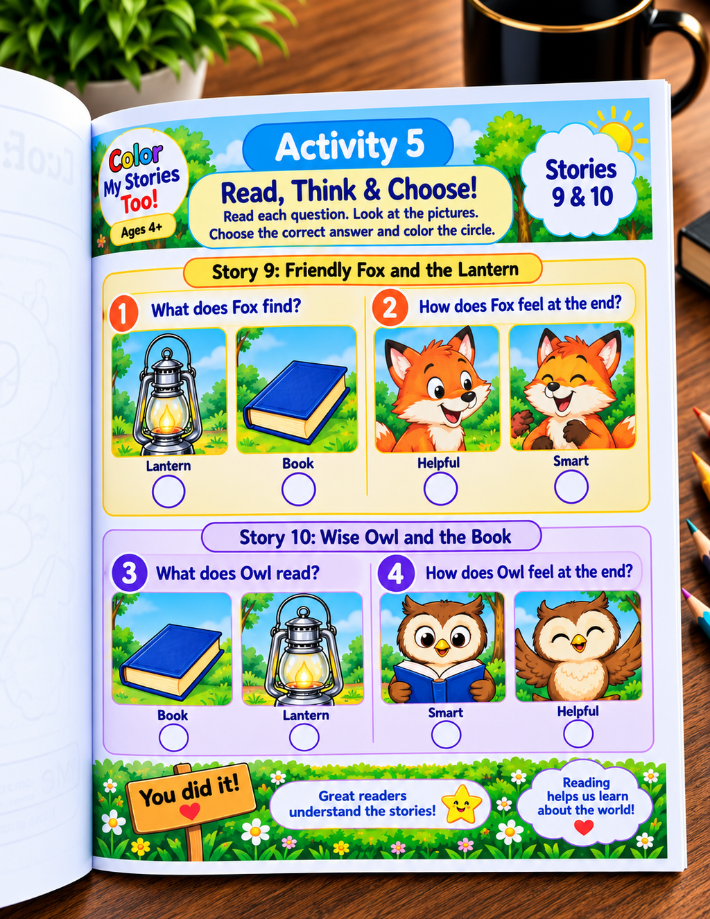 Color My Stories Too: Book 2