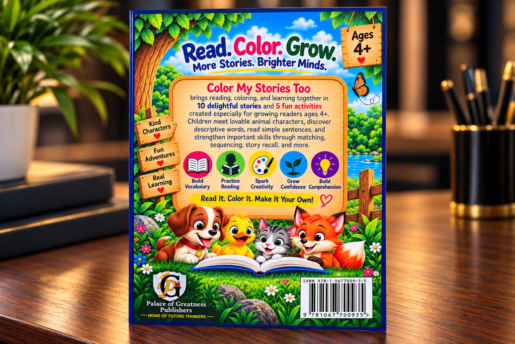Color My Stories Too: Book 2